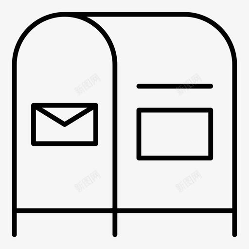 邮箱信件邮政图标svg_新图网 https://ixintu.com 信件 房地产 房地产专线1 邮政 邮箱