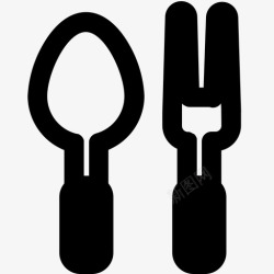 单身生活勺子食物叉子图标高清图片