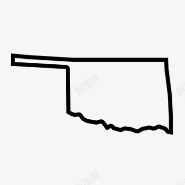 俄克拉何马州美国地理图标图标