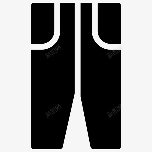 牛仔裤布料服装图标svg_新图网 https://ixintu.com 布料 时装 服装 服装符号图标 牛仔裤 裤子