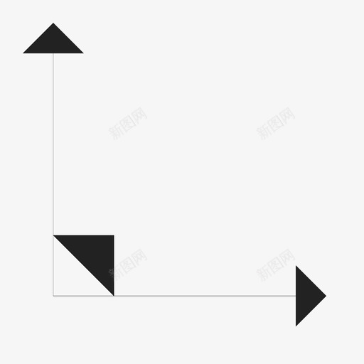 直角90度几何学图标svg_新图网 https://ixintu.com 90度 几何学 直角