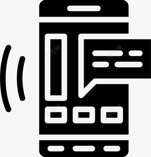 电话留言应用程序按钮图标svg_新图网 https://ixintu.com Pretycons要领固体 互动 应用程序 按钮 文件 电话留言 通讯
