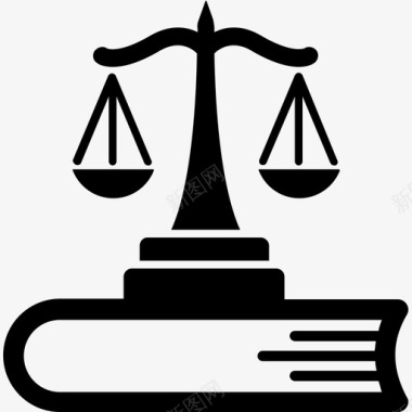 法律与正义平衡尺度企业管理雕文图标图标