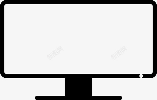 监视器计算机电视图标svg_新图网 https://ixintu.com 电视 监视器 计算机
