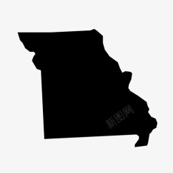密苏里州密苏里州美国地理图标高清图片
