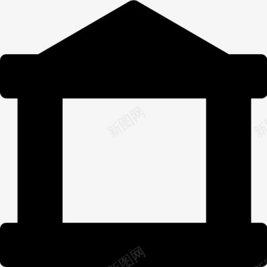 银行建筑金融雕文图标图标