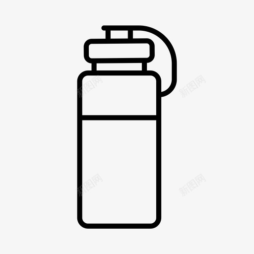 饮料瓶运动健身图标svg_新图网 https://ixintu.com 健身 瓶子 补水 运动 饮料瓶