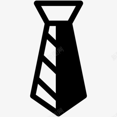 商务领带优雅的填充图标图标