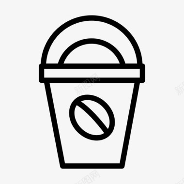 冰咖啡饮料咖啡因图标图标