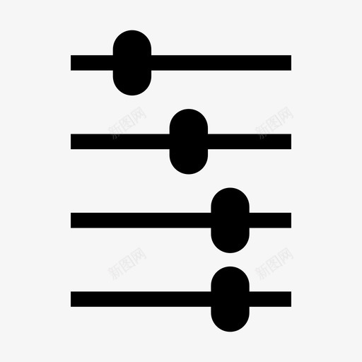 均衡器音频滤波器图标svg_新图网 https://ixintu.com 均衡器 滤波器 设置 音乐 音频