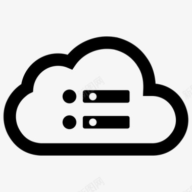 云存储数据库网络图标图标