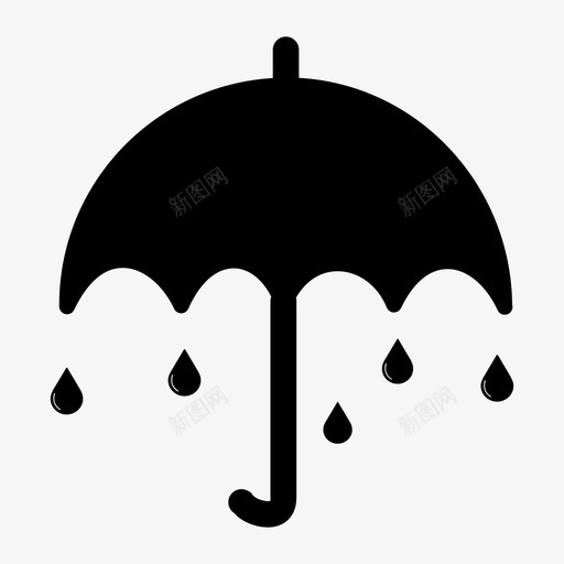伞雨伞保护图标svg_新图网 https://ixintu.com 伞 伞保护 伞安全 雨