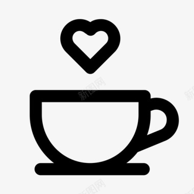 咖啡爱好者咖啡因杯子图标图标