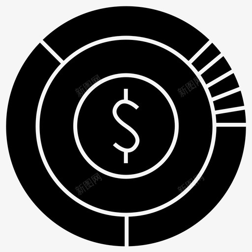 预算图美元财务图标svg_新图网 https://ixintu.com 美元 财务 预算图