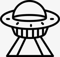 不明飞行物的轮廓不明飞行物外星人太空图标高清图片