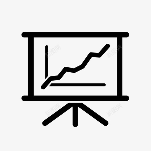 演示文稿图表演示板图标svg_新图网 https://ixintu.com 图表 演示屏幕 演示文稿 演示板