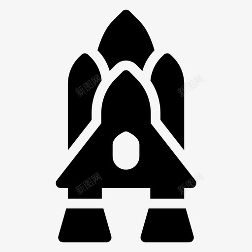 宇宙飞船汽车发射器图标svg_新图网 https://ixintu.com 发射器 宇宙飞船 机器人字形图标 汽车 火箭 运输