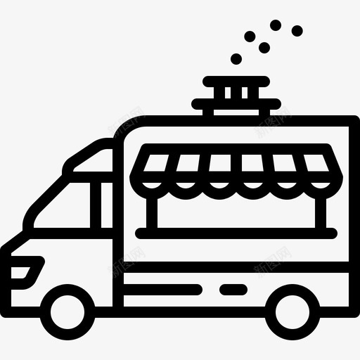食品车烹饪车辆图标svg_新图网 https://ixintu.com 烹饪 车辆 运输方式 食品车