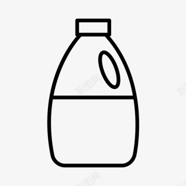洗涤液瓶子清洁剂图标图标