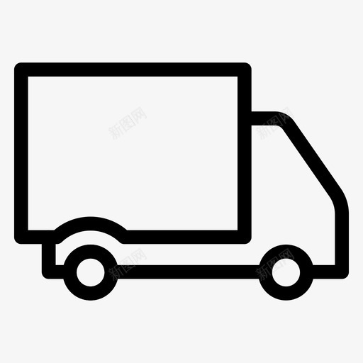车辆货物交付图标svg_新图网 https://ixintu.com 交付 房地产 房地产实线图标 货物 车辆 运输