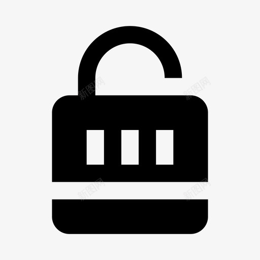 锁密码保护图标svg_新图网 https://ixintu.com 保护 可靠 安全 密码 接口 锁