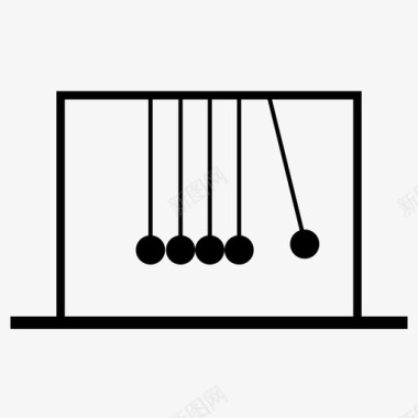 牛顿摇篮能量动量图标图标