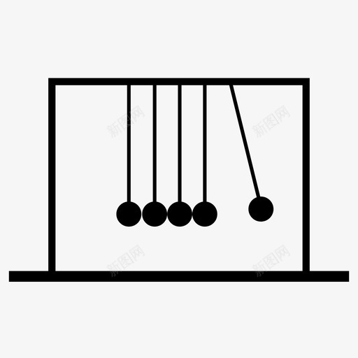 牛顿摇篮能量动量图标svg_新图网 https://ixintu.com 动量 牛顿摇篮 科学 能量 速度