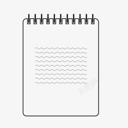 日记本本日记本记事本速写本图标高清图片
