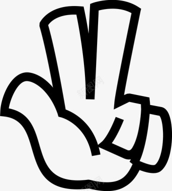 三指手势数字符号图标图标