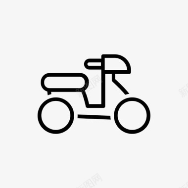 小型摩托车图标图标
