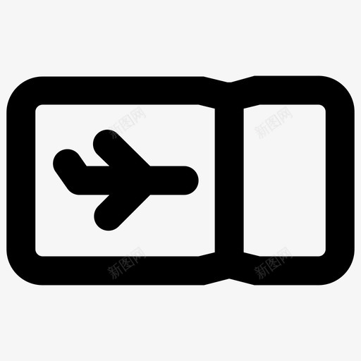 机票飞机航班图标svg_新图网 https://ixintu.com 旅行 机票 航班 飞机