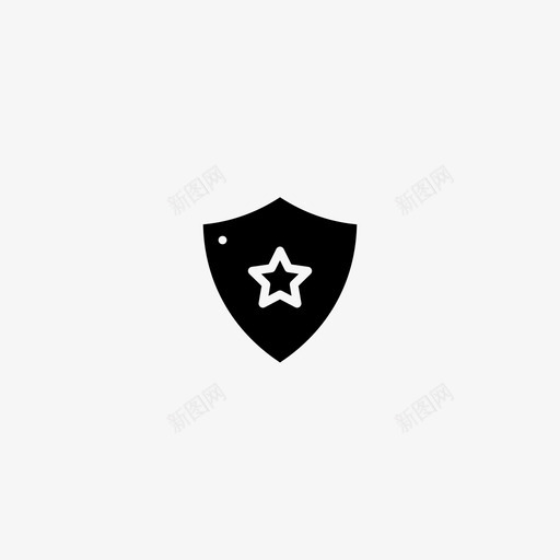 安全防护罩保险箱星星图标svg_新图网 https://ixintu.com 保险箱 安全防护罩 星星 生命图标填充