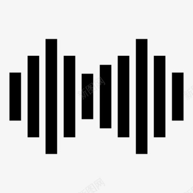 音乐波电子频率图标图标