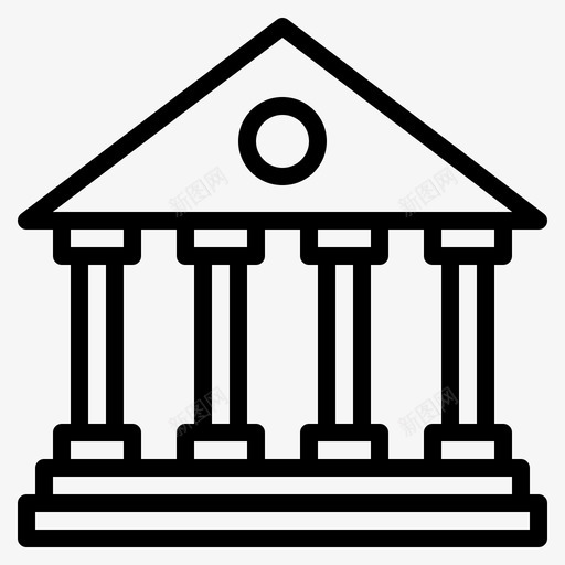 银行金融投资图标svg_新图网 https://ixintu.com 投资 抵押 贷款 金融 金融投资 银行
