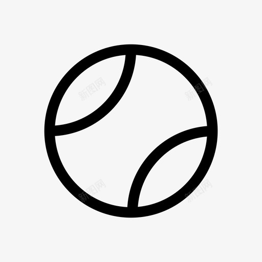 玩运动网球图标svg_新图网 https://ixintu.com 基本用户界面集合 玩 网球 运动