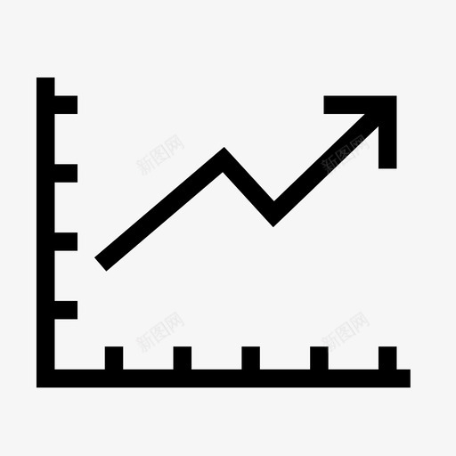 图形化曲线预测图标svg_新图网 https://ixintu.com 业务 图形化 增长 曲线 预测