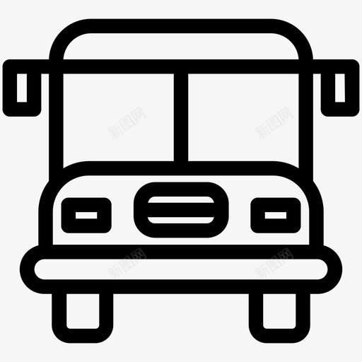 公共汽车运输工具卡车图标svg_新图网 https://ixintu.com 公共汽车 卡车 运输工具