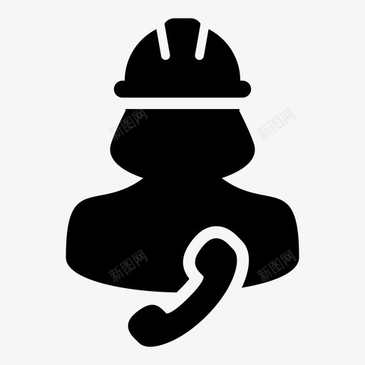 工人施工人员图标svg_新图网 https://ixintu.com 人员 妇女 工人 建筑工人图标业务矢量样式33 支持 施工 电话