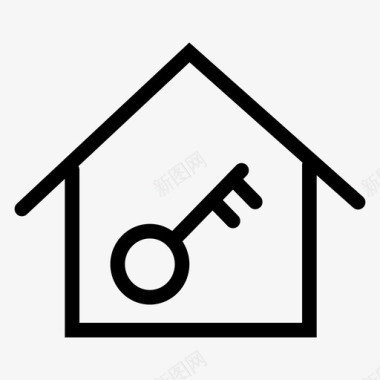 房子家钥匙图标图标