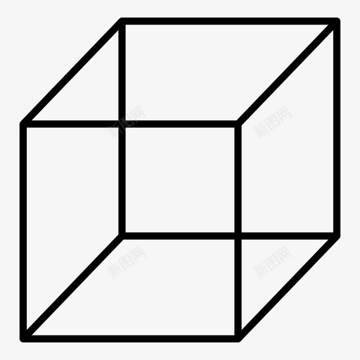 立方体正方形几何形状图标svg_新图网 https://ixintu.com 几何形状 正方形 立方体