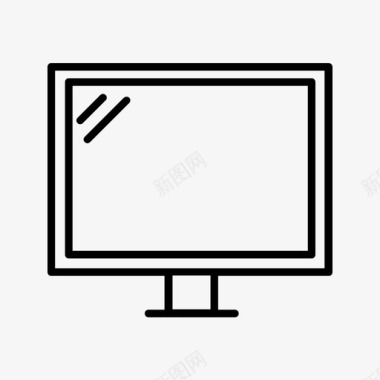 电视屏幕显示器电视图标图标