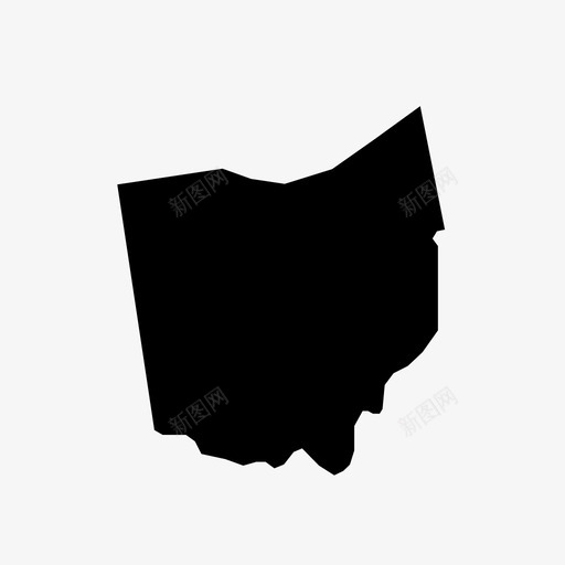 地理位置美国俄亥俄州图标svg_新图网 https://ixintu.com 俄亥俄州 地理位置 美国