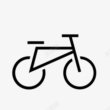 自行车脚踏车运动图标图标