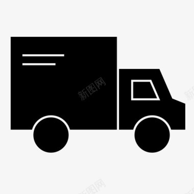 货运卡车交货运输图标图标