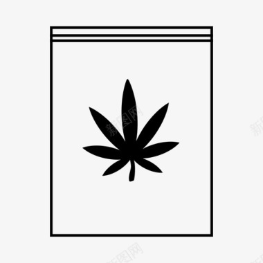 一角袋大麻烟图标图标