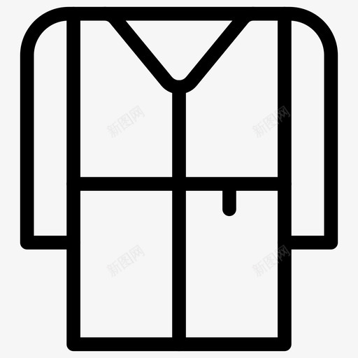 睡衣布料衣服图标svg_新图网 https://ixintu.com 布料 服装系列图标 睡衣 衣服 衬衫 裤子