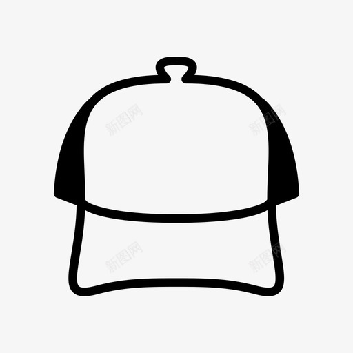 卡车司机帽棒球帽时尚图标svg_新图网 https://ixintu.com 卡车司机帽 时尚 棒球帽 款式2