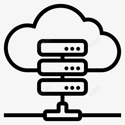 网络服务器云服务器云存储图标svg_新图网 https://ixintu.com 云存储 云服务器 在线存储 数据存储 网络服务器