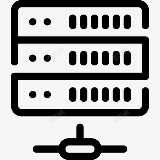 服务器数据互联网图标svg_新图网 https://ixintu.com 互联网 存储 数据 服务器 网络