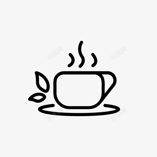 茶杯饮料凉茶图标svg_新图网 https://ixintu.com 凉茶 咖啡和茶 茶杯 饮料 马克杯